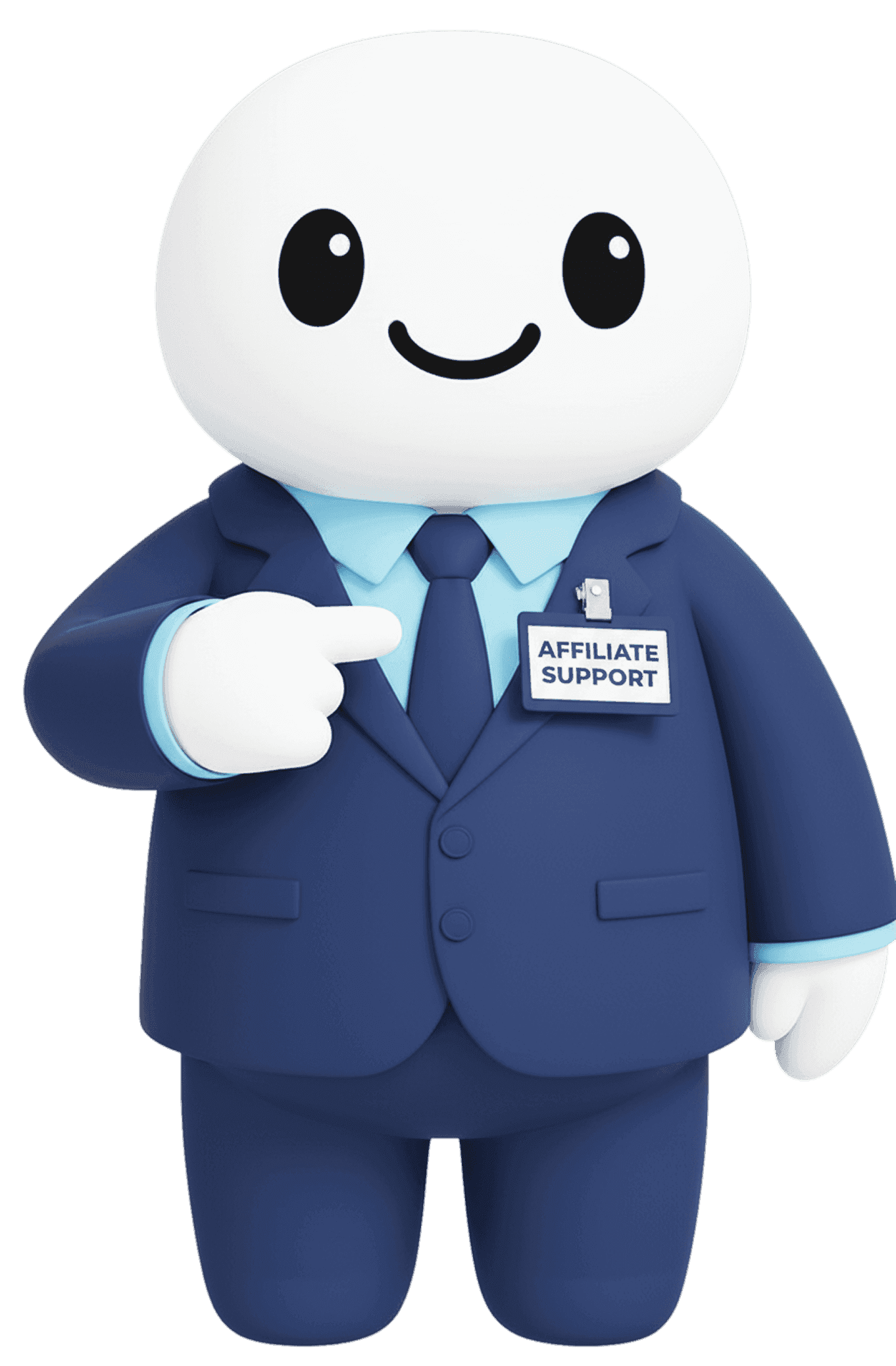 Holo mascot providing support